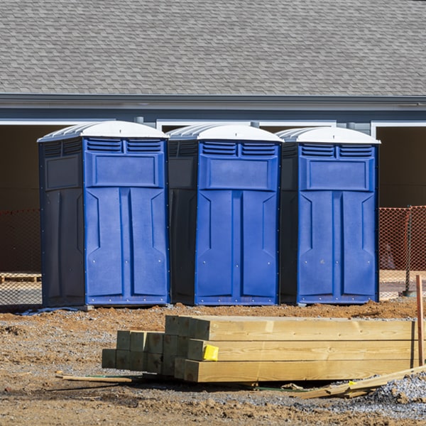 what is the maximum capacity for a single portable restroom in Bluff Springs